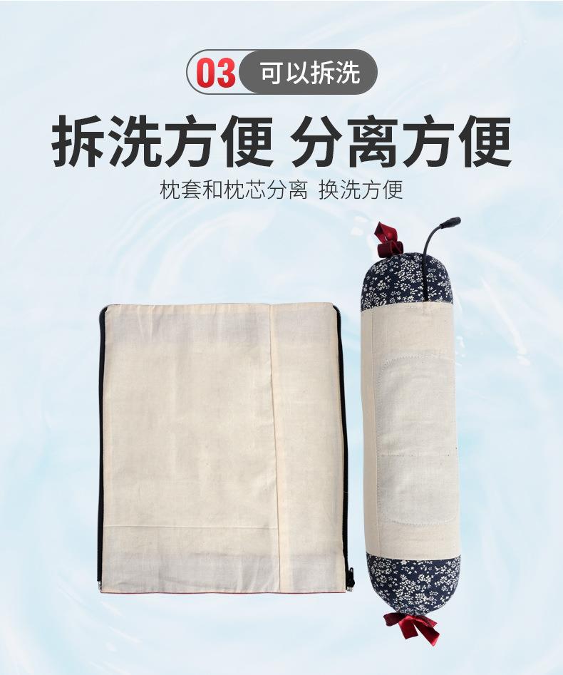艾草枕頭廠(chǎng)家批發(fā) 新款家用草本艾灸頸椎枕艾草枕 可電加熱艾灸枕